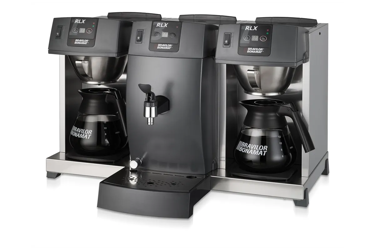 Ekspres przelewowy Bravilor typu buffet ze zintegrowaną sekcją RLX 131