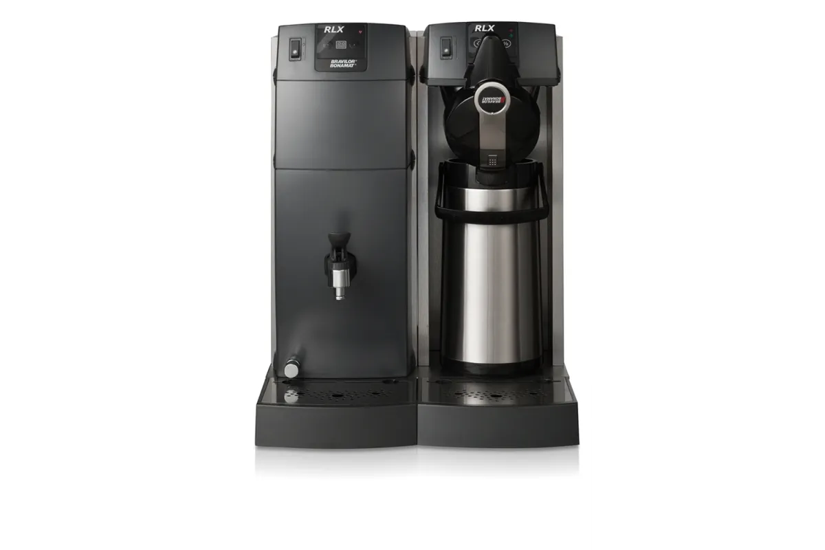 Ekspres przelewowy Bravilor typu buffet ze zintegrowaną sekcją RLX 76
