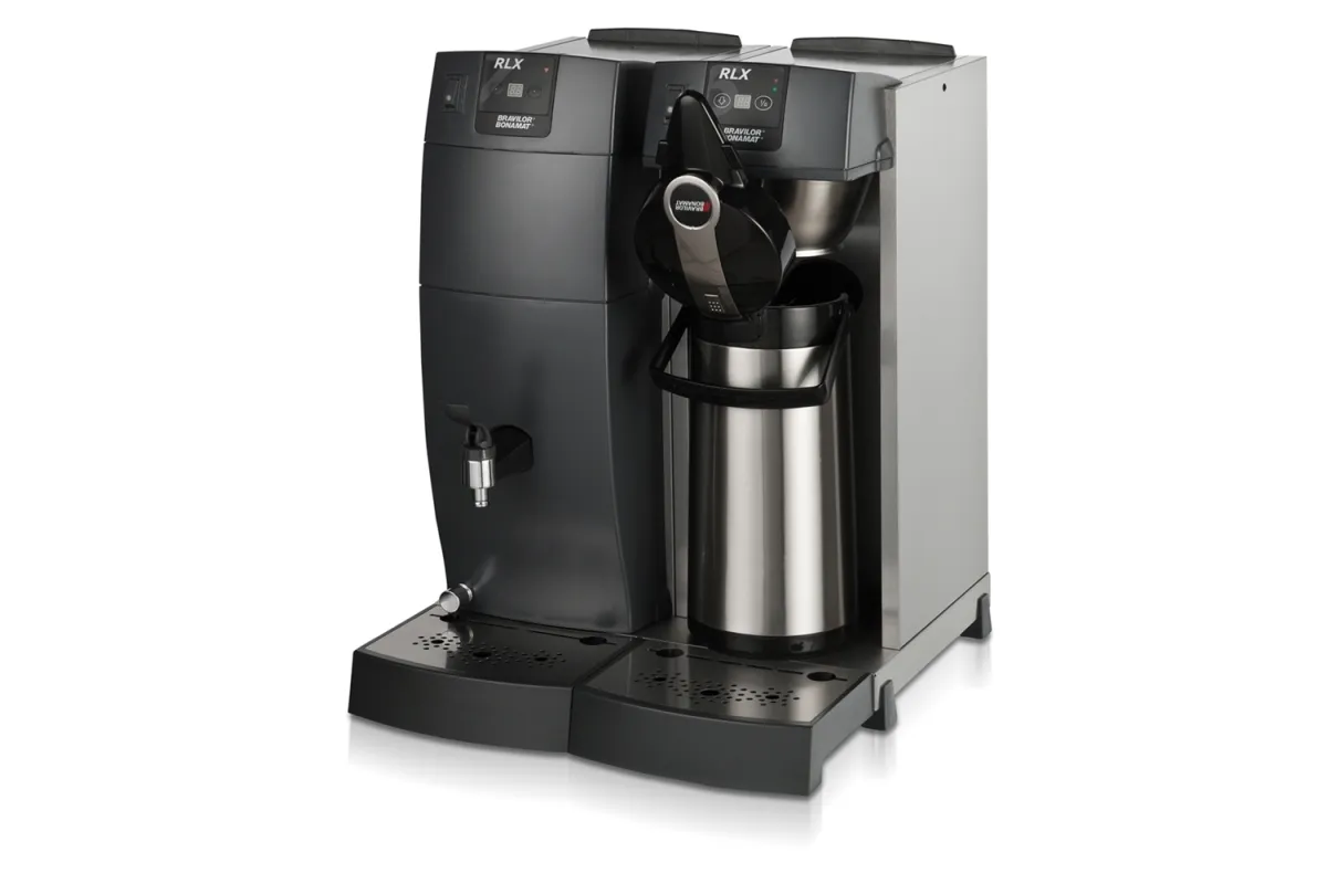 Ekspres przelewowy Bravilor typu buffet ze zintegrowaną sekcją RLX 76