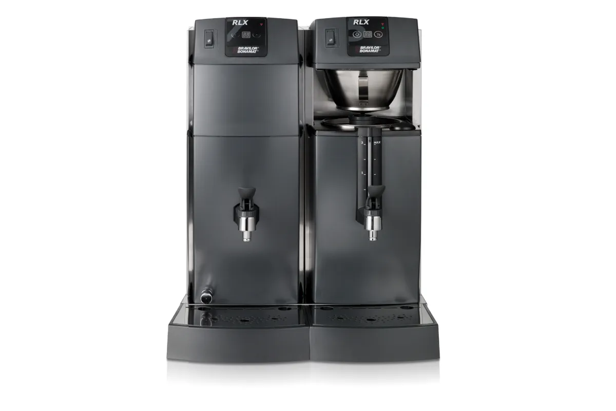 Ekspres przelewowy Bravilor typu buffet ze zintegrowaną sekcją RLX 75