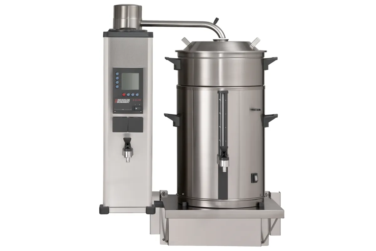 Bravilor B10 HW W L/R - ekspres przelewowy z fi ltrem okrągłym z podłączeniem do wody 3/4 cala do montowania na ścianie