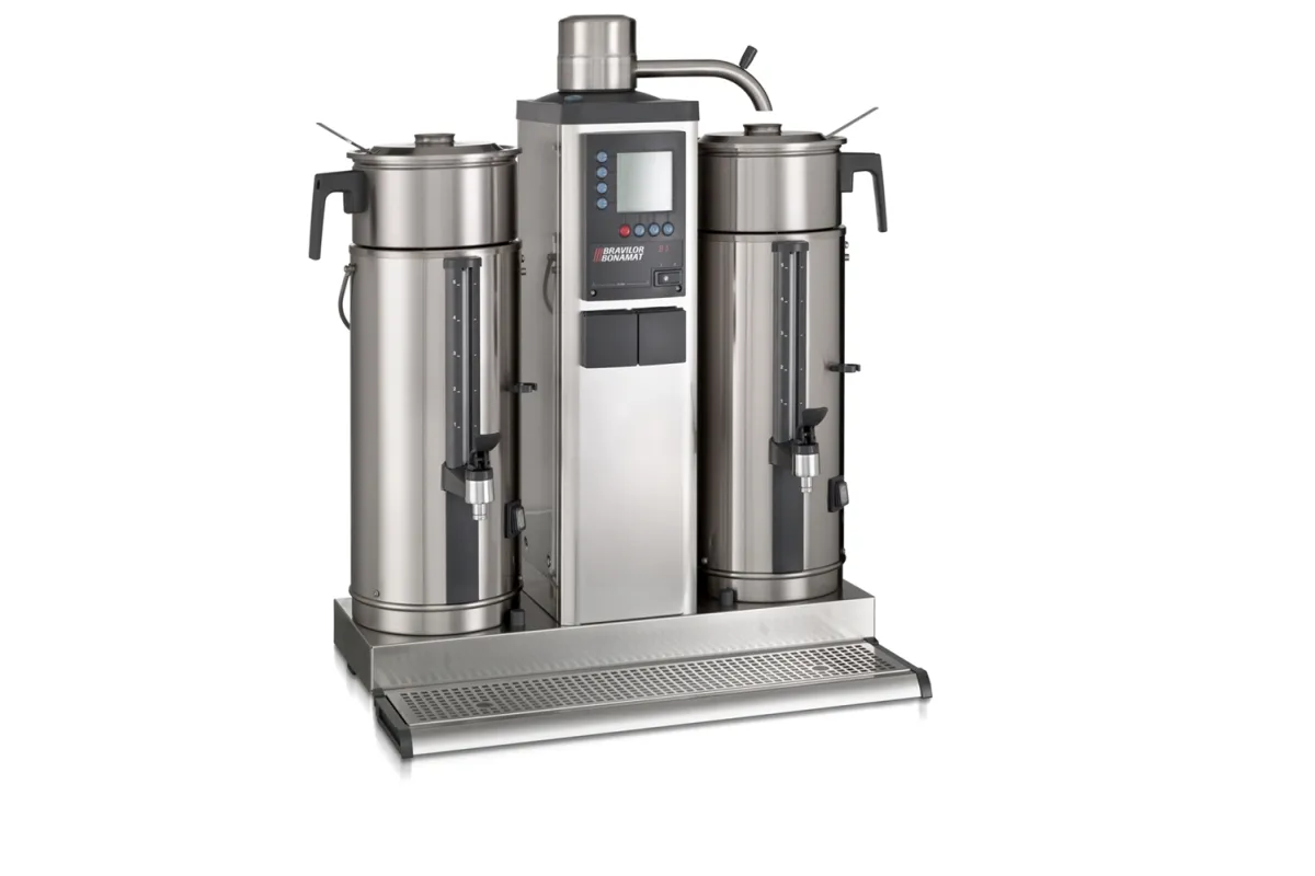 Bravilor B5 wersja morska, z 1 systemem do zaparzania kawy oraz 2 termosami po 5 litrów