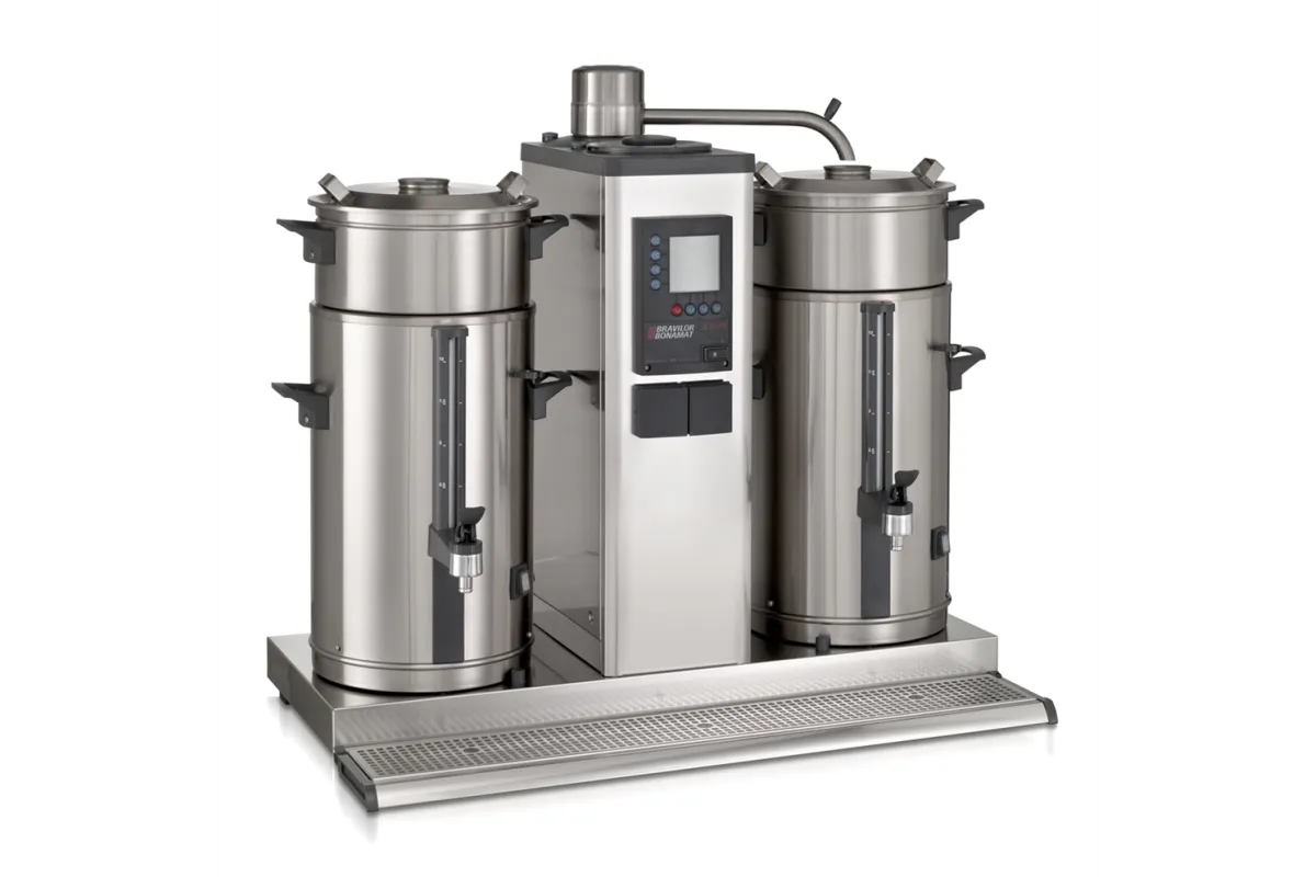 Bravilor B10 - ekspres przelewowy z 1 systemem do zaparzania kawy oraz 2 termosami po 10 litrów 400V3/115V - 50/60Hz 7400W