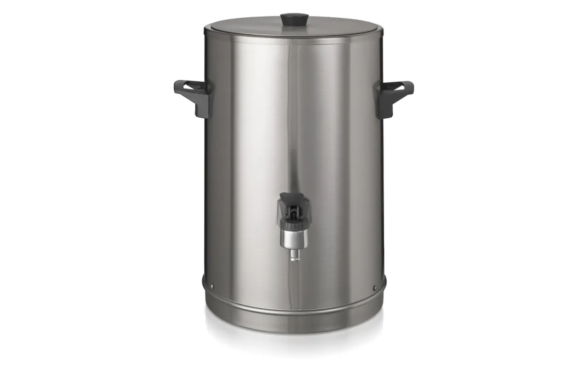 Bravilor Termos dwuścienny, z pokrywką, blachą przeciw falowaniu, niekapiącym kranikiem V10