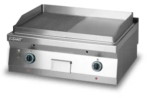 GRILL PŁYTOWY GAZOWY - PŁYTA ½ RYFLOWANA + ½ GŁADKA L900.GPG900RG