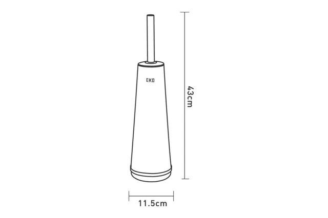 SZCZOTKA WC STOŻEK GIM302, STOJĄCA, MAXI, STAL MATOWA